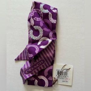 ❌SOLD❌ NWT deadstock Coach opart sequin pony scarf (2010-2012) 97135